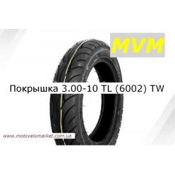 Покрышка 3.00-10 TL (6002)   "Mototech"   